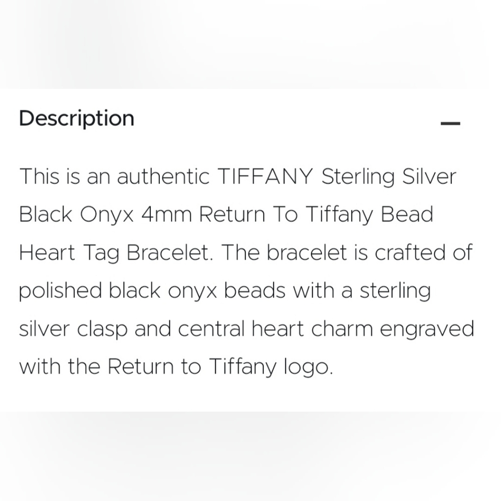 Tiffany's black onyx bracelet - Picture 2 of 2